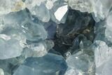 Crystal Filled Celestine (Celestite) Heart Geode - Madagascar #126650-1
